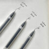 Product photo muji three thickness 038 050 070 black gel ink pens