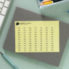 Noto Pepa Yellow Weekday Stickervel Afkorting werk bureau bullet journal